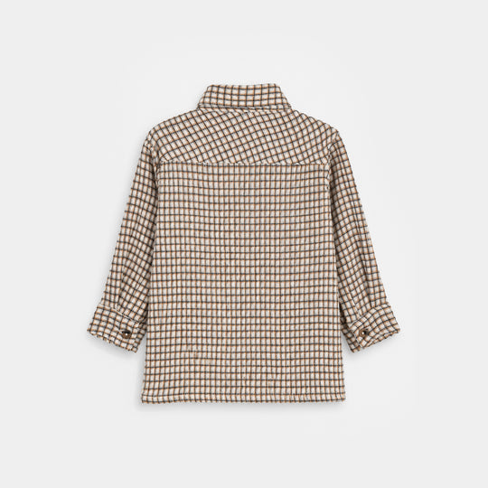 Infant Boys Yarn Dyed Shirt (Checkered)