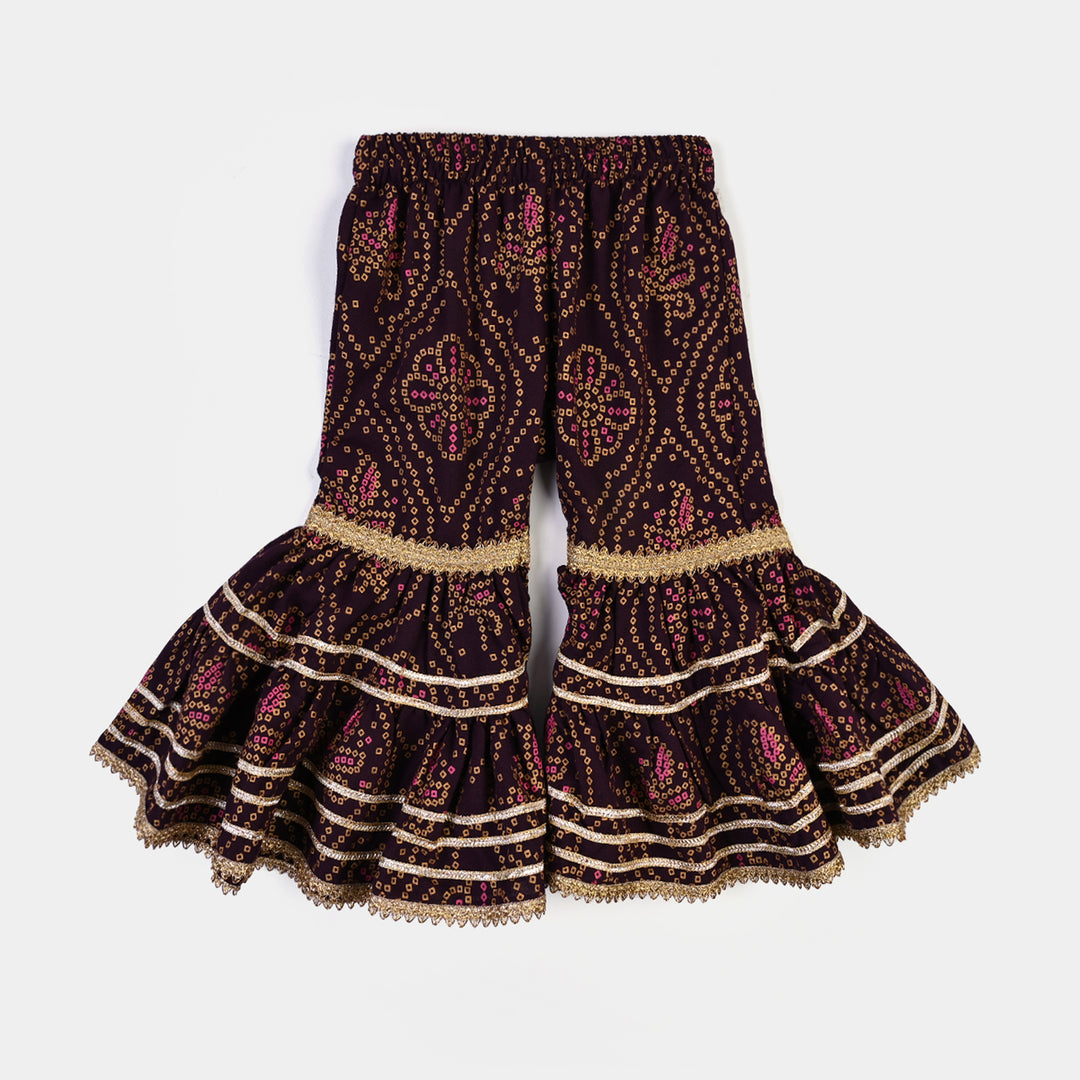 Girls Chikankari 2Pcs Rani-Purple