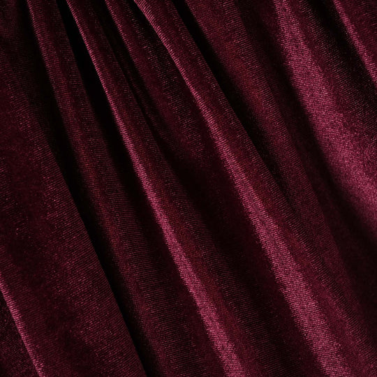 Girls Velvet Emb Top Floral-MAROON