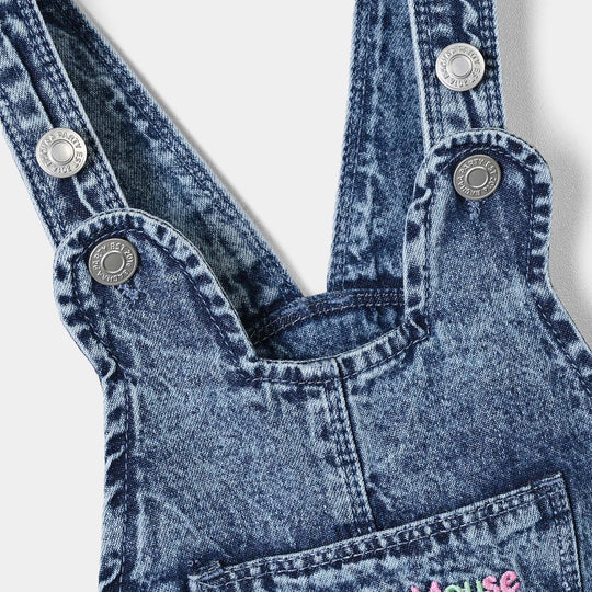 Girls Denim rigid Over All Character-LT.Blue