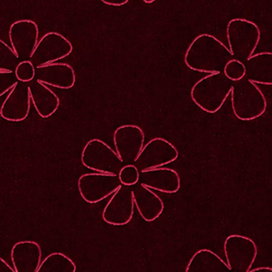 Infant Girls Embossed velvet Sweatshirt Floral-Red