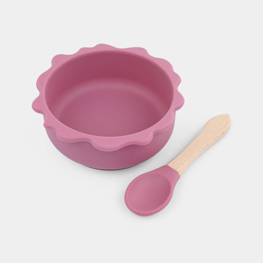 Silicone Bowl & Spoon Feeding Set