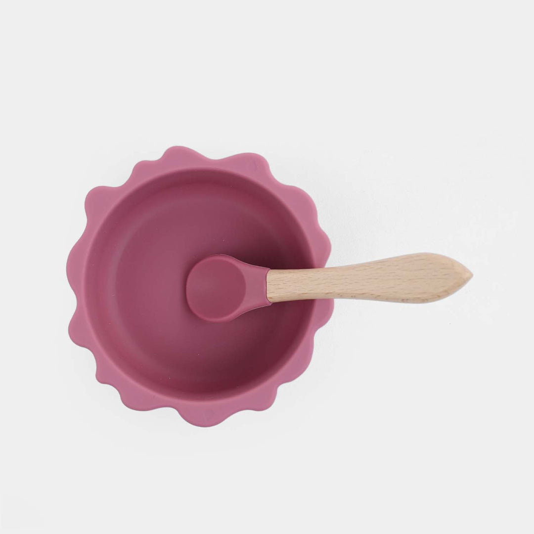 Silicone Bowl & Spoon Feeding Set