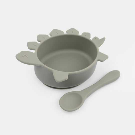 Silicone Bowl & Spoon Feeding Set