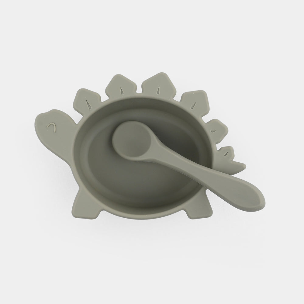 Silicone Bowl & Spoon Feeding Set