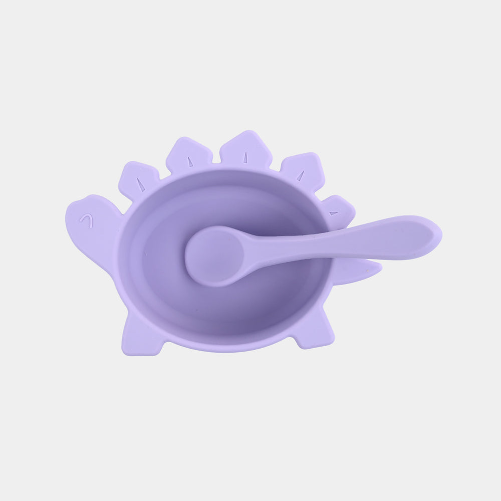 Silicone Bowl & Spoon Feeding Set