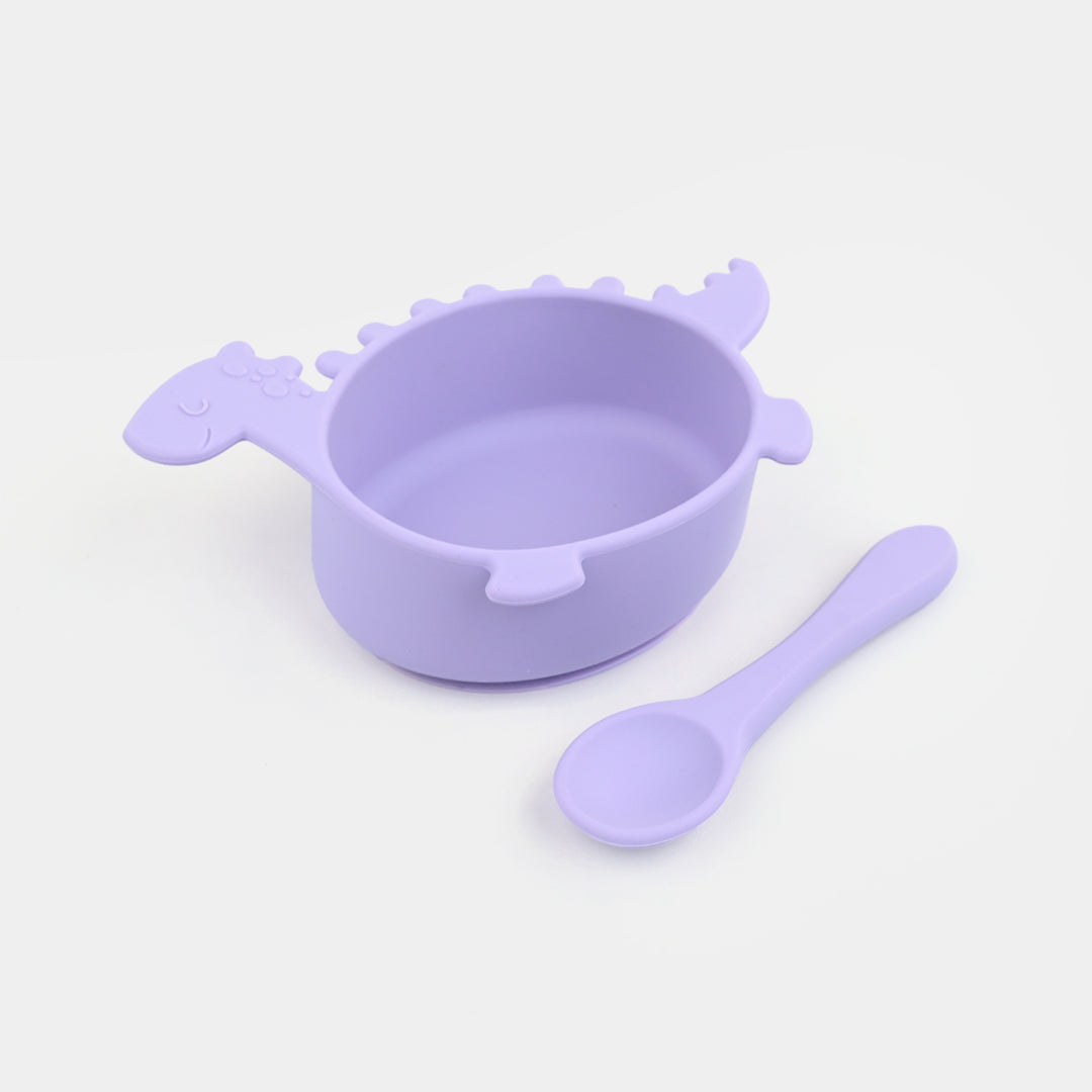 Silicone Bowl & Spoon Feeding Set