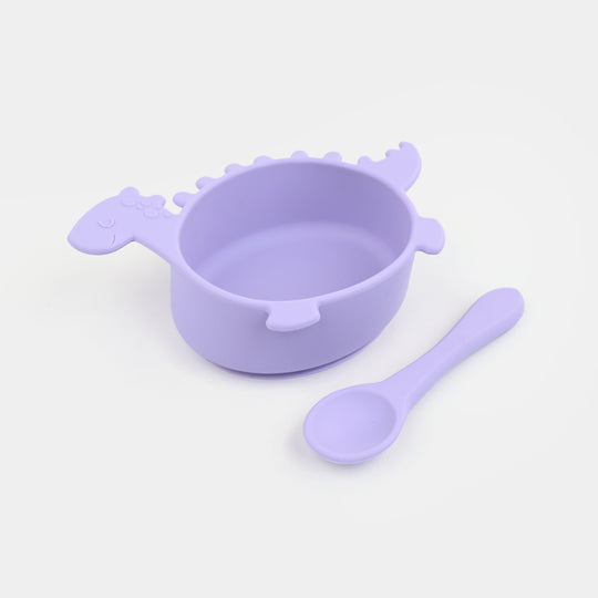 Silicone Bowl & Spoon Feeding Set