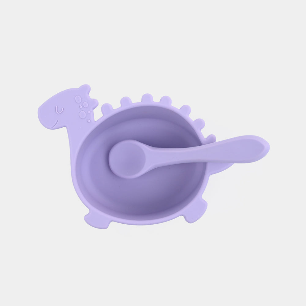 Silicone Bowl & Spoon Feeding Set
