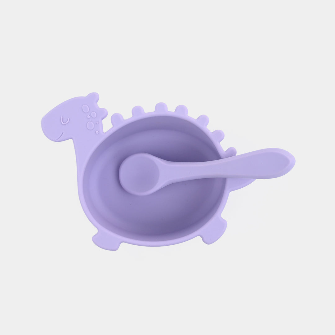 Silicone Bowl & Spoon Feeding Set