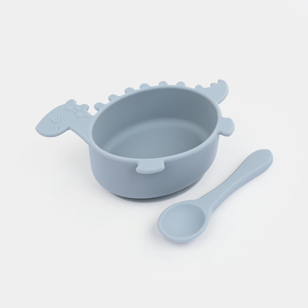 Silicone Bowl & Spoon Feeding Set