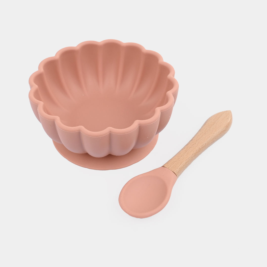 Silicone Bowl & Spoon Feeding Set