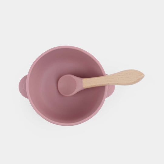 Silicone Bowl & Spoon Feeding Set