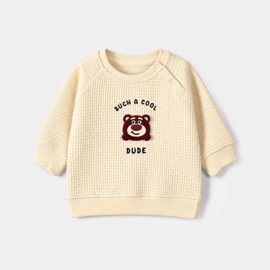 Infant Boys Thermal Sweat Shirt Cool Dude-Off White
