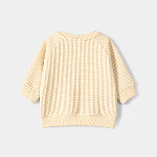 Infant Boys Thermal Sweat Shirt Cool Dude-Off White