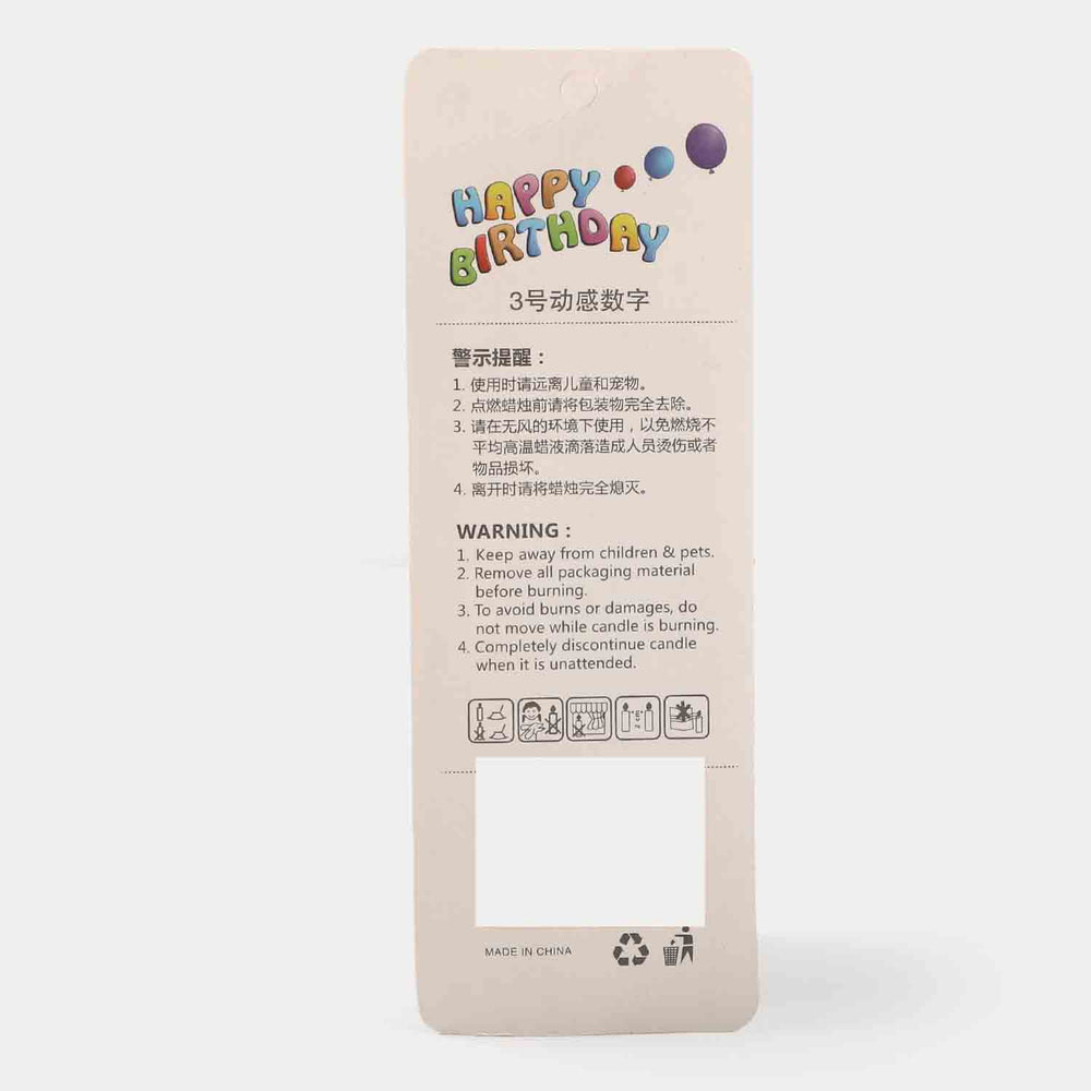 Candle Numeric "5"