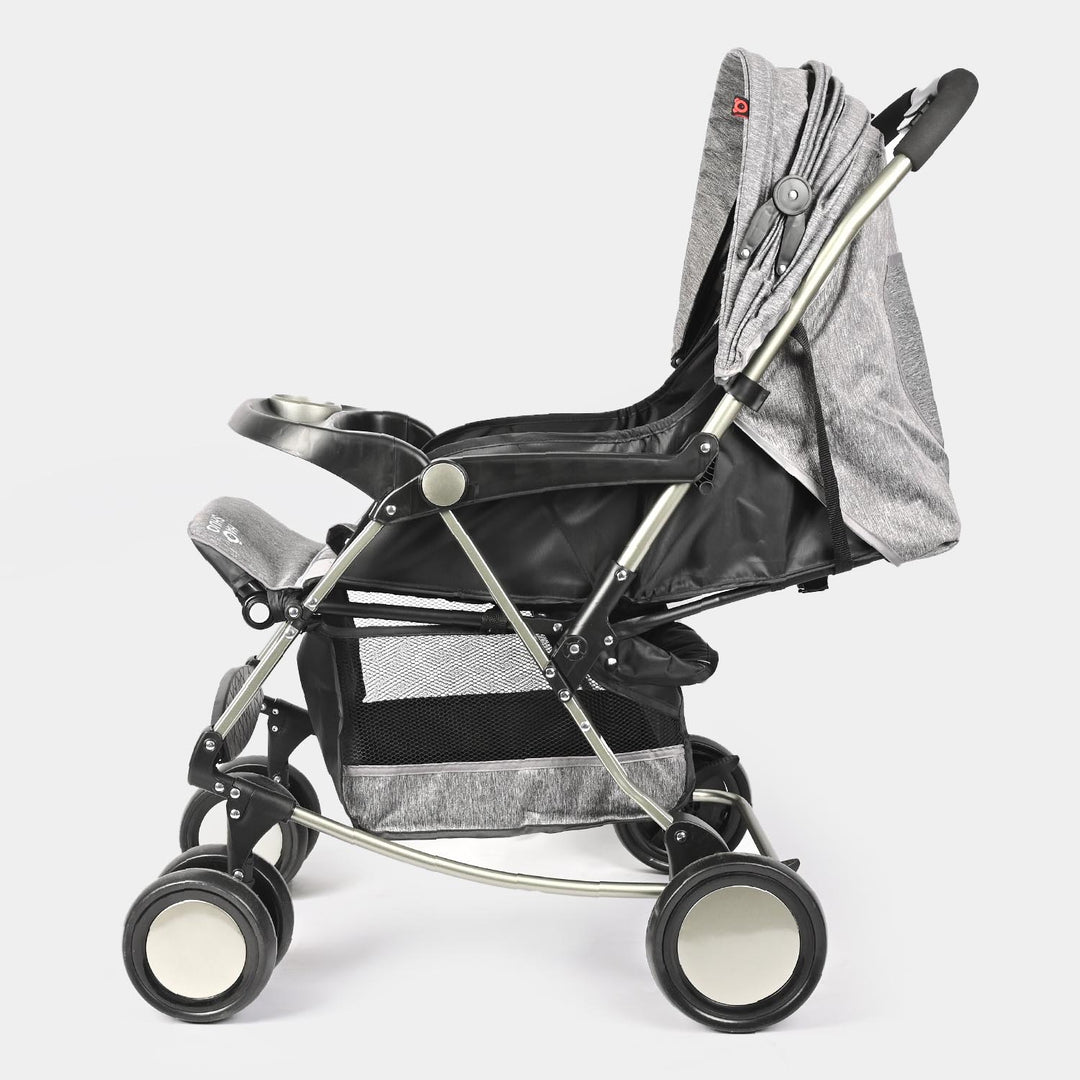 Foldable Baby Stroller-Grey