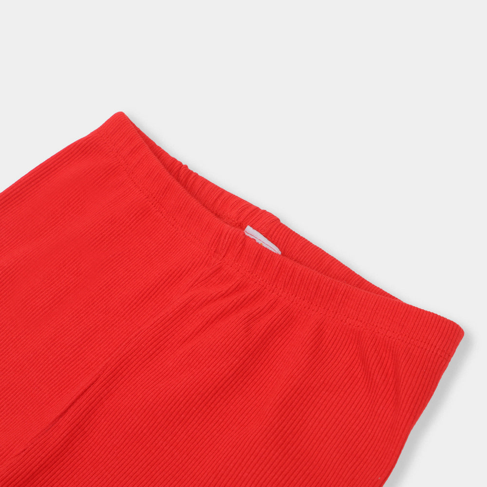 Girls Rib TIGHTS - Red