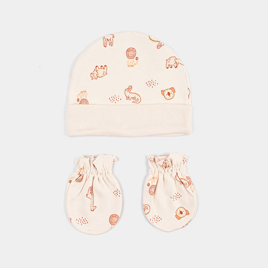 Infant Boys Cotton Interlock Set 4 Pcs Safari-Dew