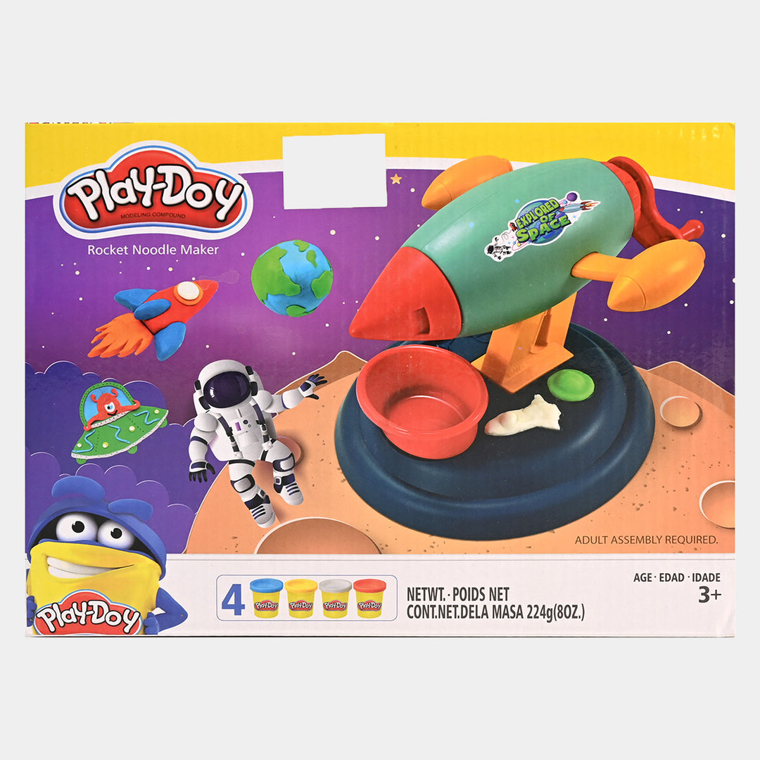CLAY ROCKET NOODLE MAKER PLAY DOUGH SET