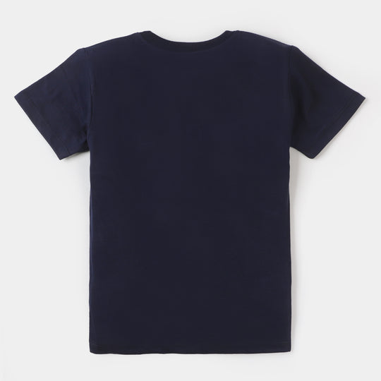Girls Knitted Night Suit - Navy/Pink
