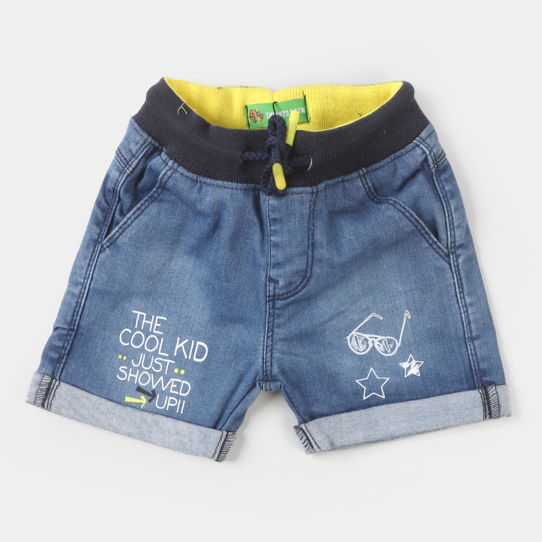Infant Boys Denim Short Cool kid - Mid Blue