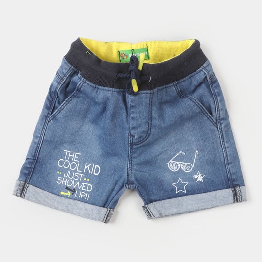 Infant Boys Denim Short Cool kid - Mid Blue