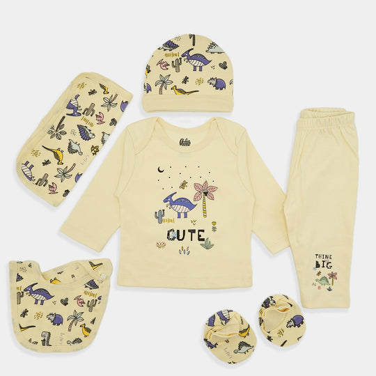 Infant Boys Set 6Pc Dino (T)-Saltwater