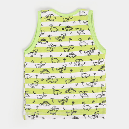 Infant Boys Sando Dino All Over - Green