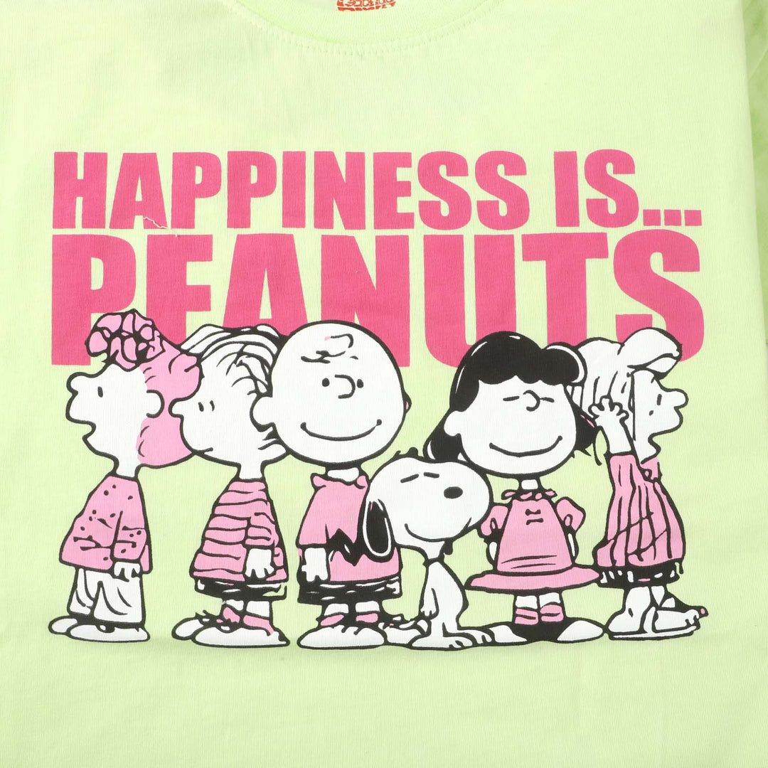 Girls T-Shirt H/S Peanuts  - Sharp Green
