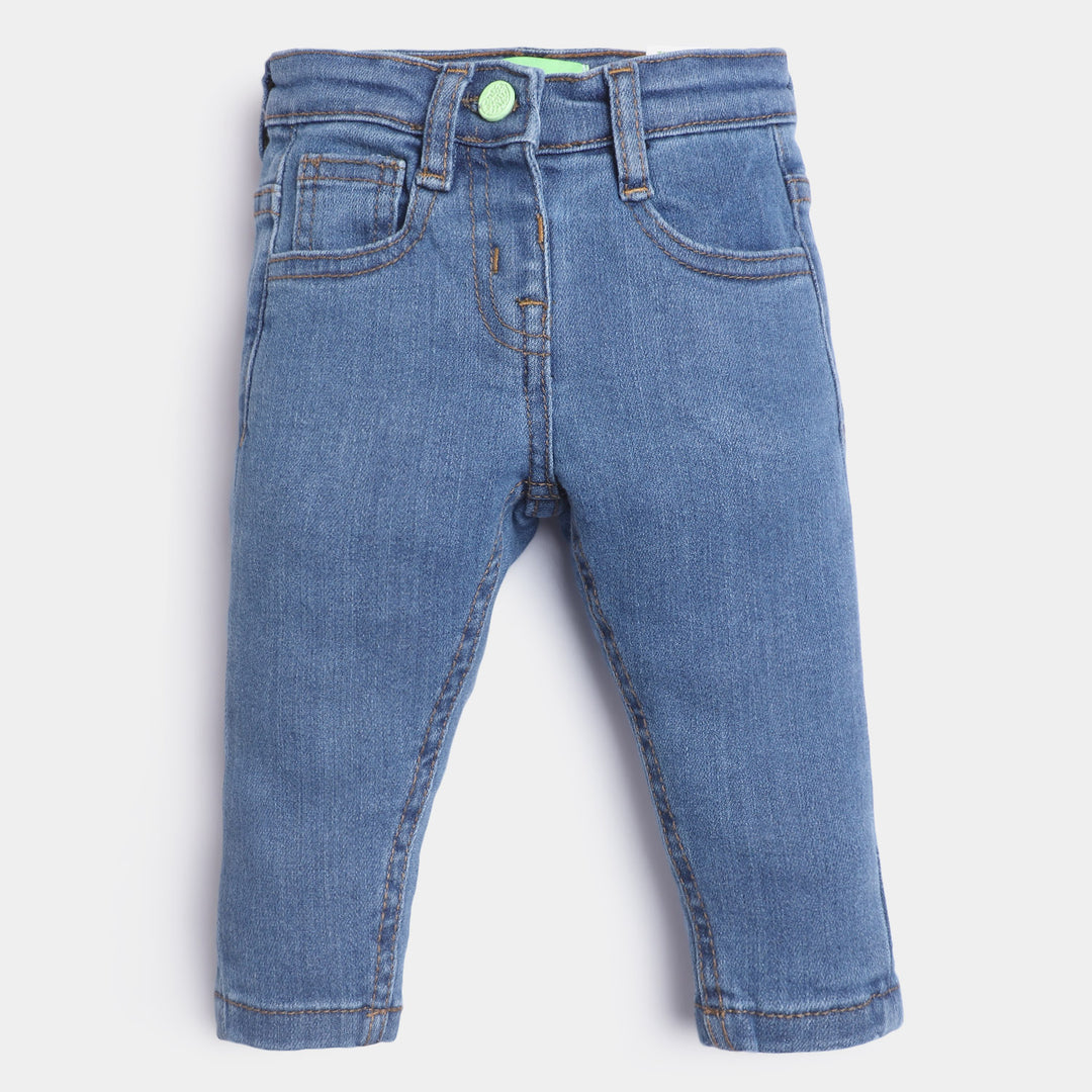 Infant Girls Denim Pant Basic F-23-LIGHT BLUE