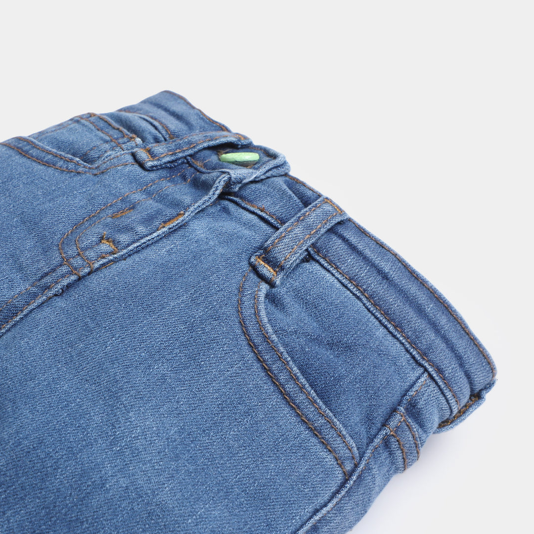 Infant Girls Denim Pant Basic F-23-LIGHT BLUE