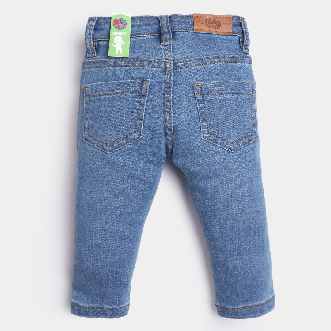 Infant Girls Denim Pant Basic F-23-LIGHT BLUE