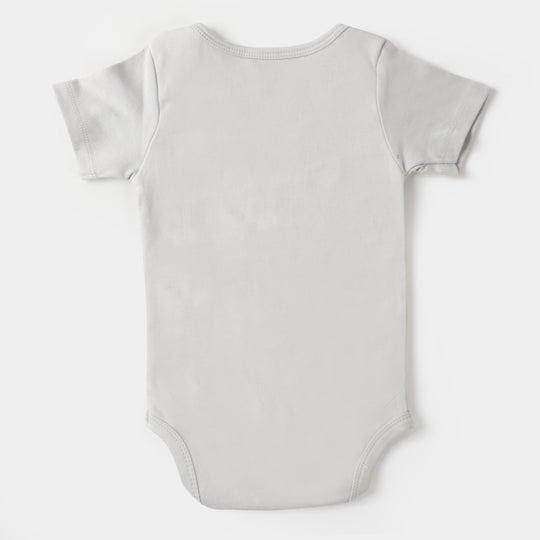 Infant Cotton Romper Best Phuppo - Barley White