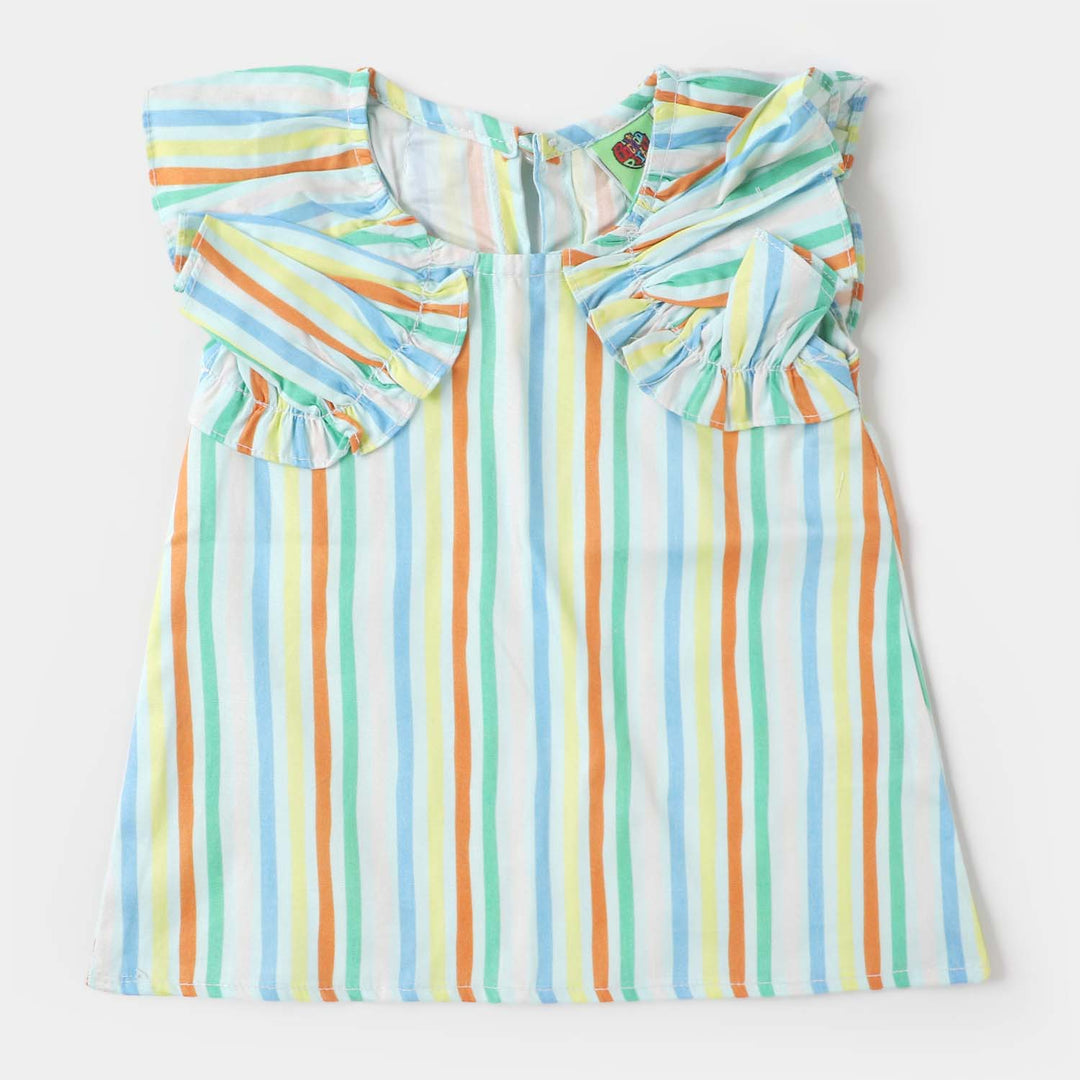 Infant Girls Cotton Casual Top - Multi