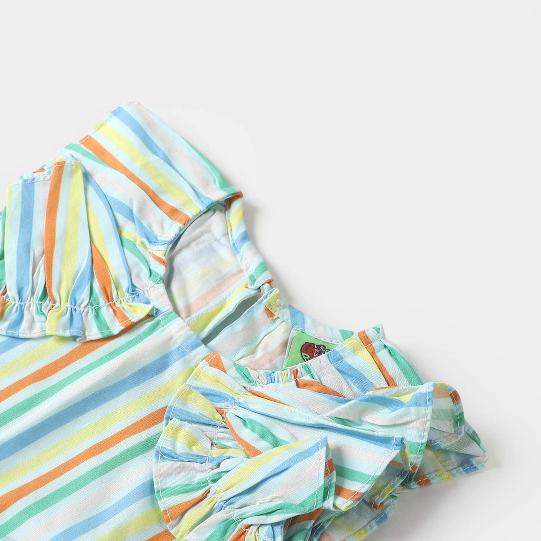 Infant Girls Cotton Casual Top - Multi