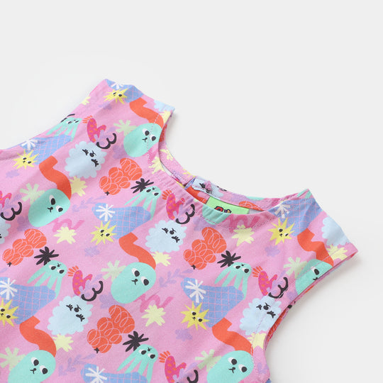 Infant Girls Cotton Casual Top - Multi