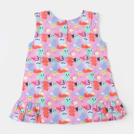 Infant Girls Cotton Casual Top - Multi