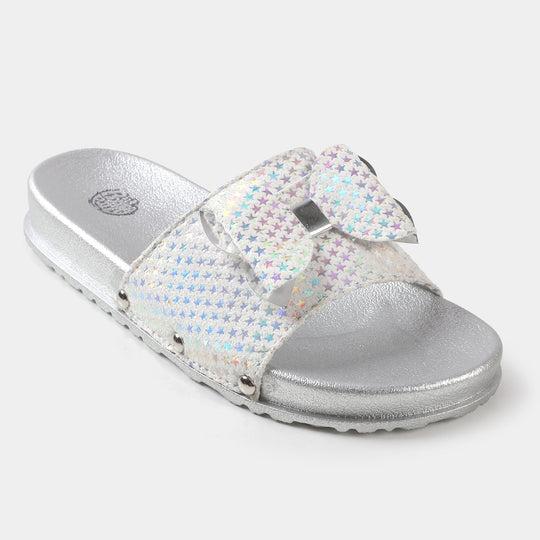 Girls Slipper CL-7 - SILVER