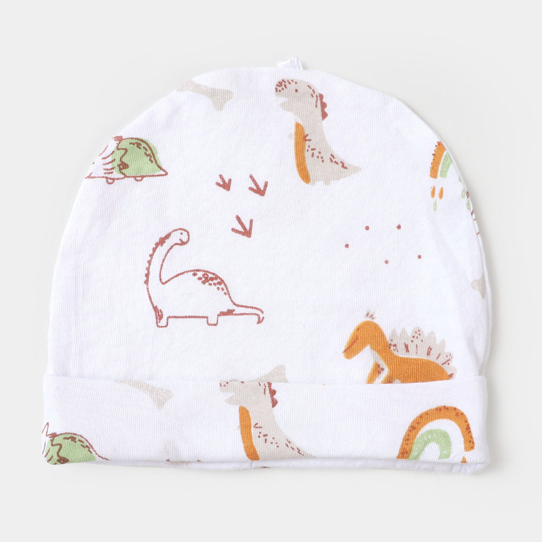 Infant Boys Jersey 4 Pieces Set Dino - White