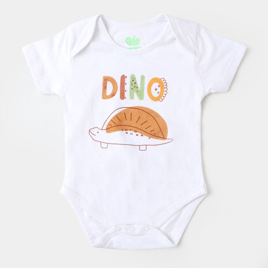 Infant Boys Jersey 4 Pieces Set Dino - White