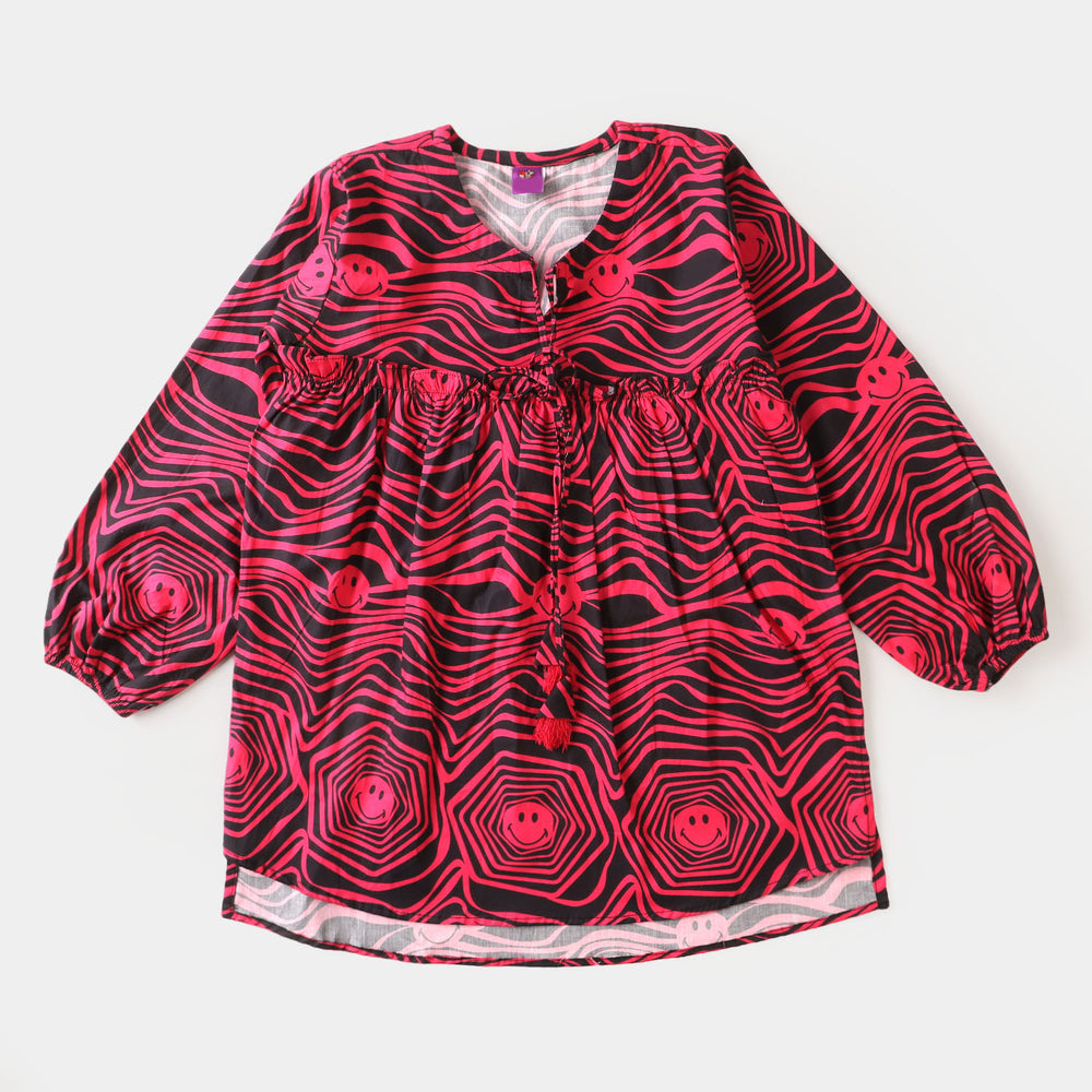 Teens Girls Cotton 2PC Suit - Magenta