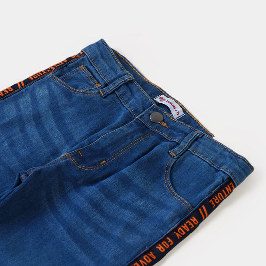 Boys Pant Denim Adventure Tape-Mid Blue