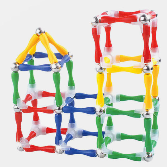 Master Magnetic Construction Toy - 124 PCs