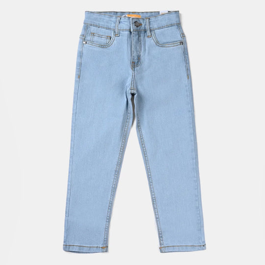 Boys Denim Stretch Pant Basic | Ice Blue