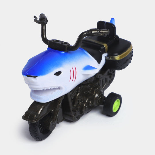 Pull Back & Go Shark Bike Toy For Kids