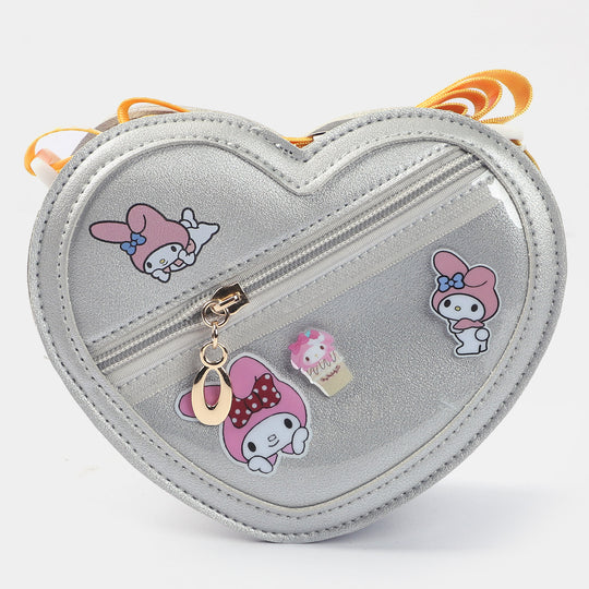 Girls Fancy Hand Bag | SILVER