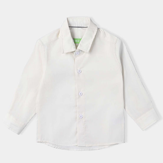 Infant Boys Oxford Formal Shirt-White