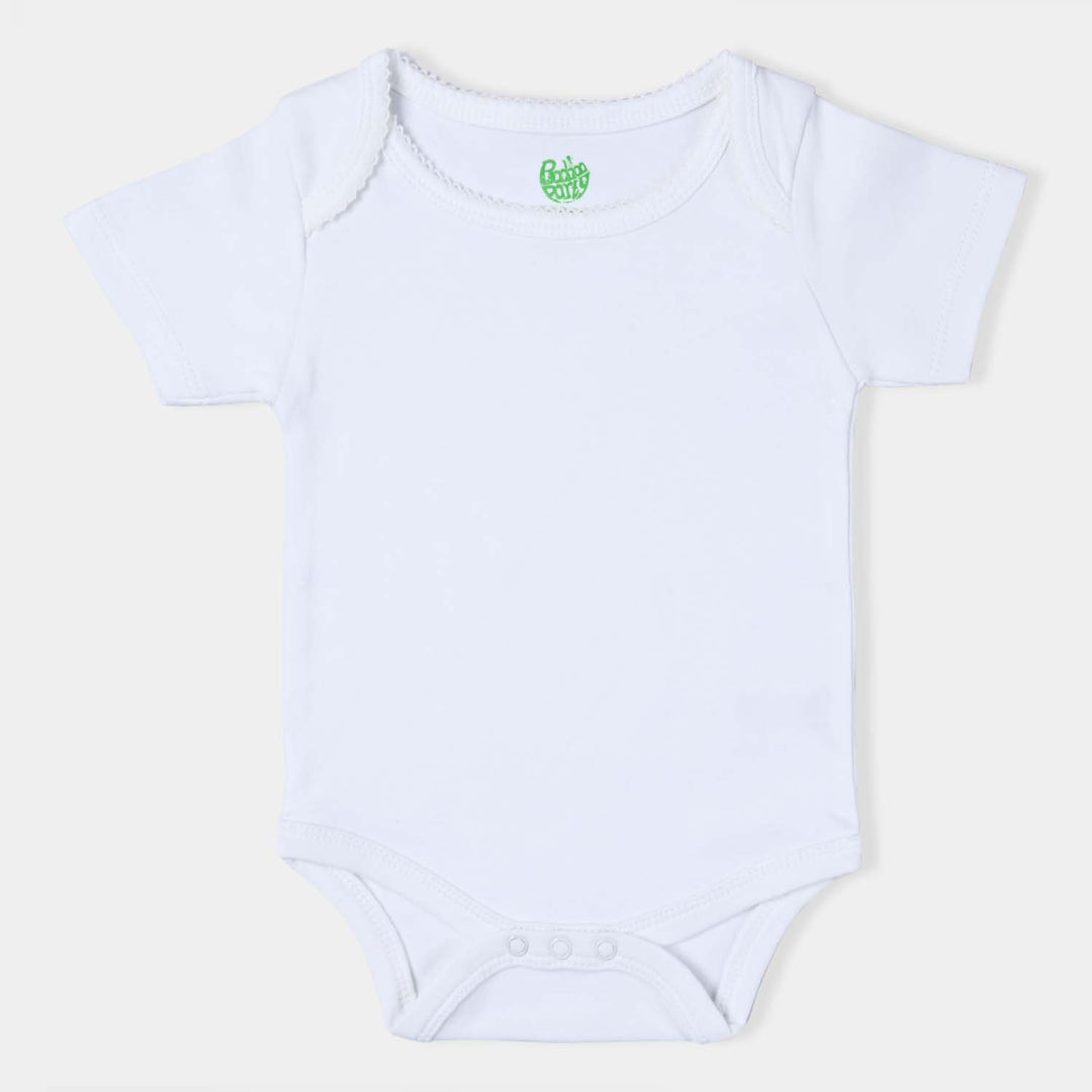 Pack Of 3 Infant Girls Cotton Interlock Rompers Basic