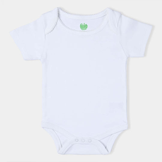 Pack Of 3 Infant Girls Cotton Interlock Rompers Basic